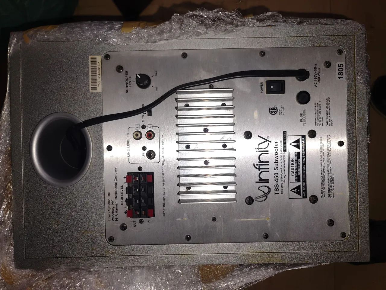Subwofer  modelo infinity TSS450 - Foto 2