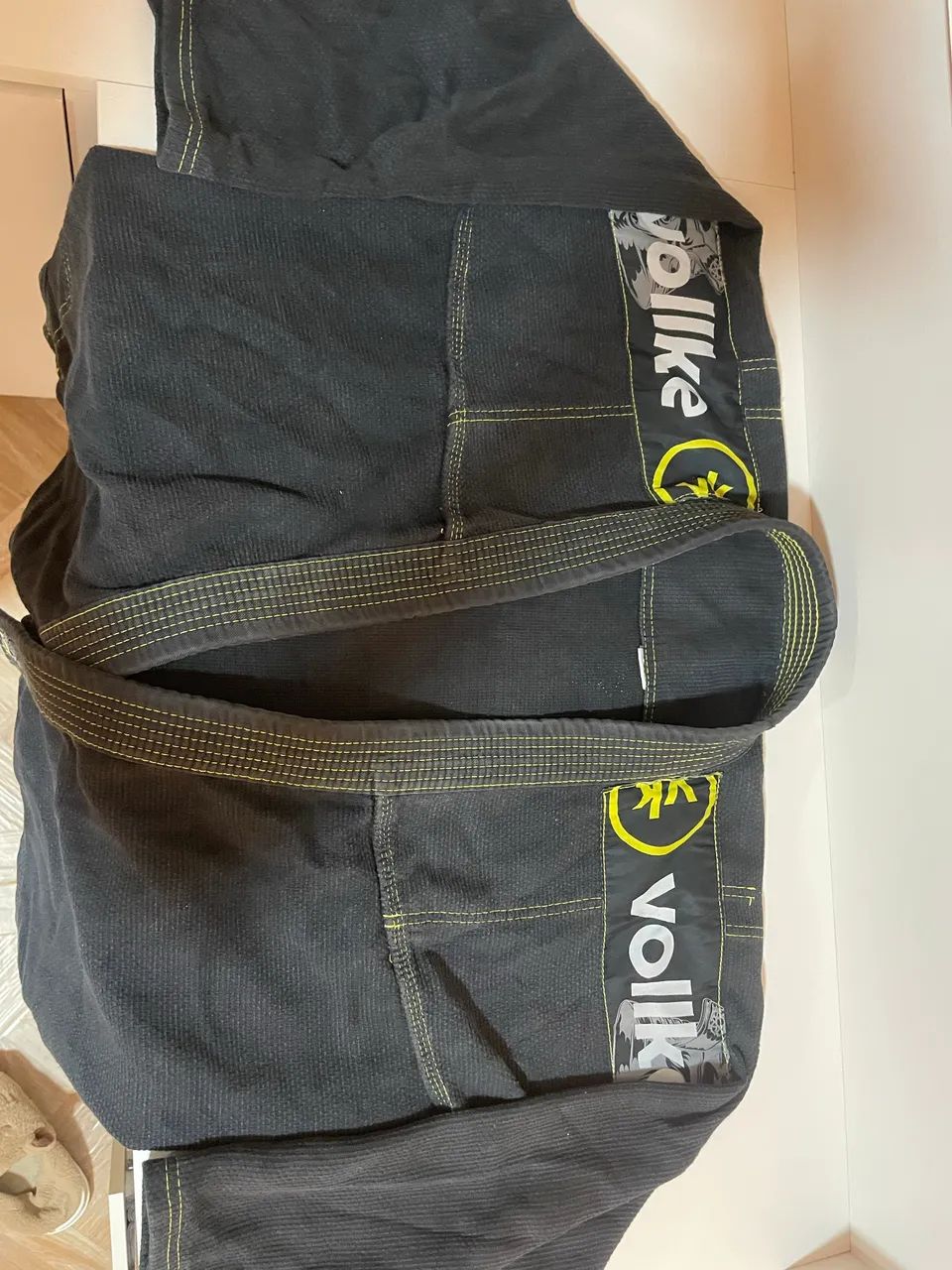 kimono preto a0 trançado usado