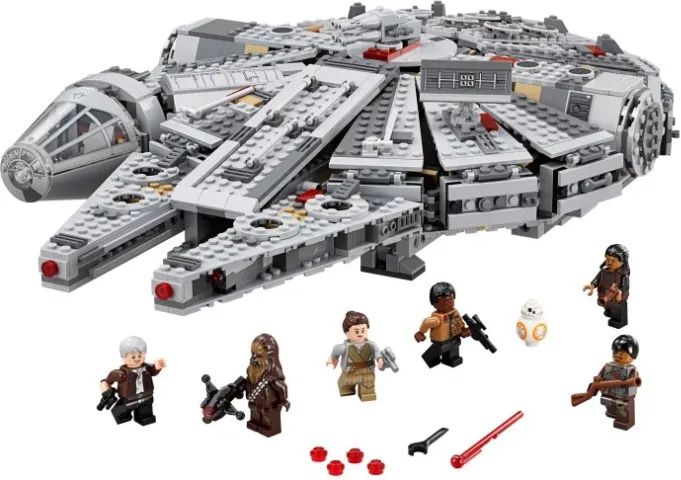 Millennium Falcon 1381 peças Montada Usada-Não é LEGO 75105