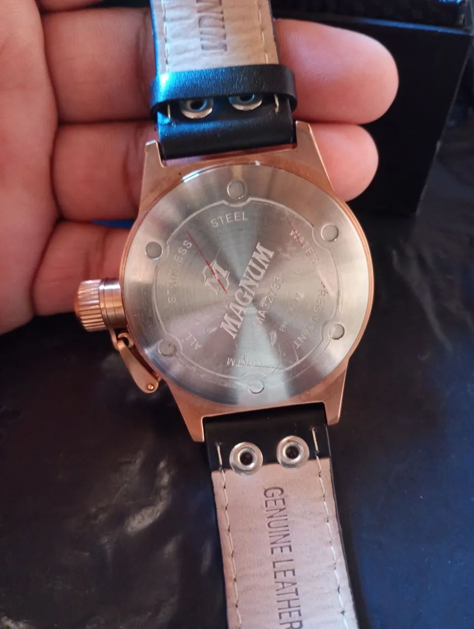 Relógio_MAGNUM_PULSEIRA DE COURO_Novo - Foto 3