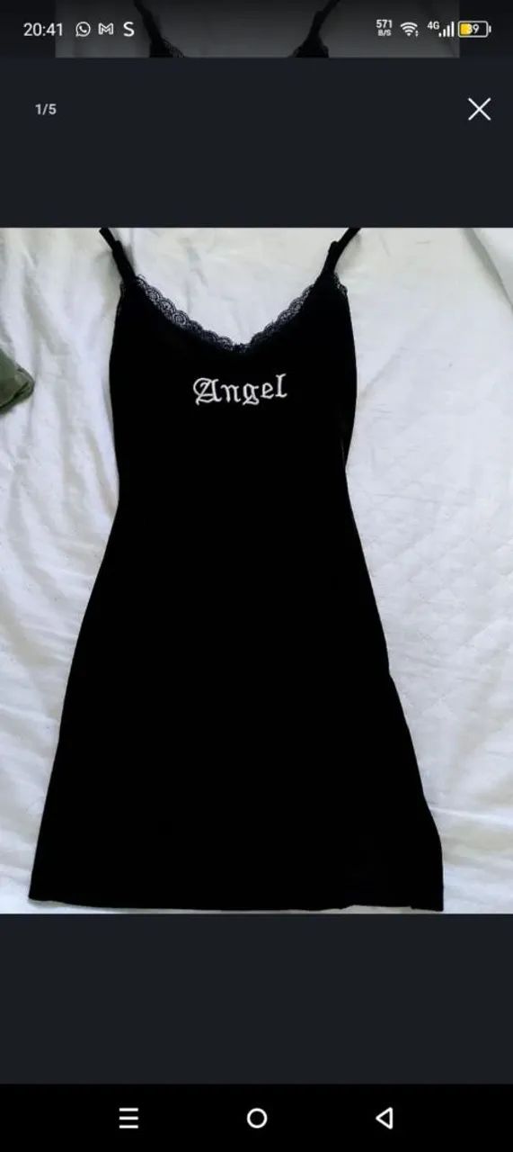 Vestido de veludo angel 