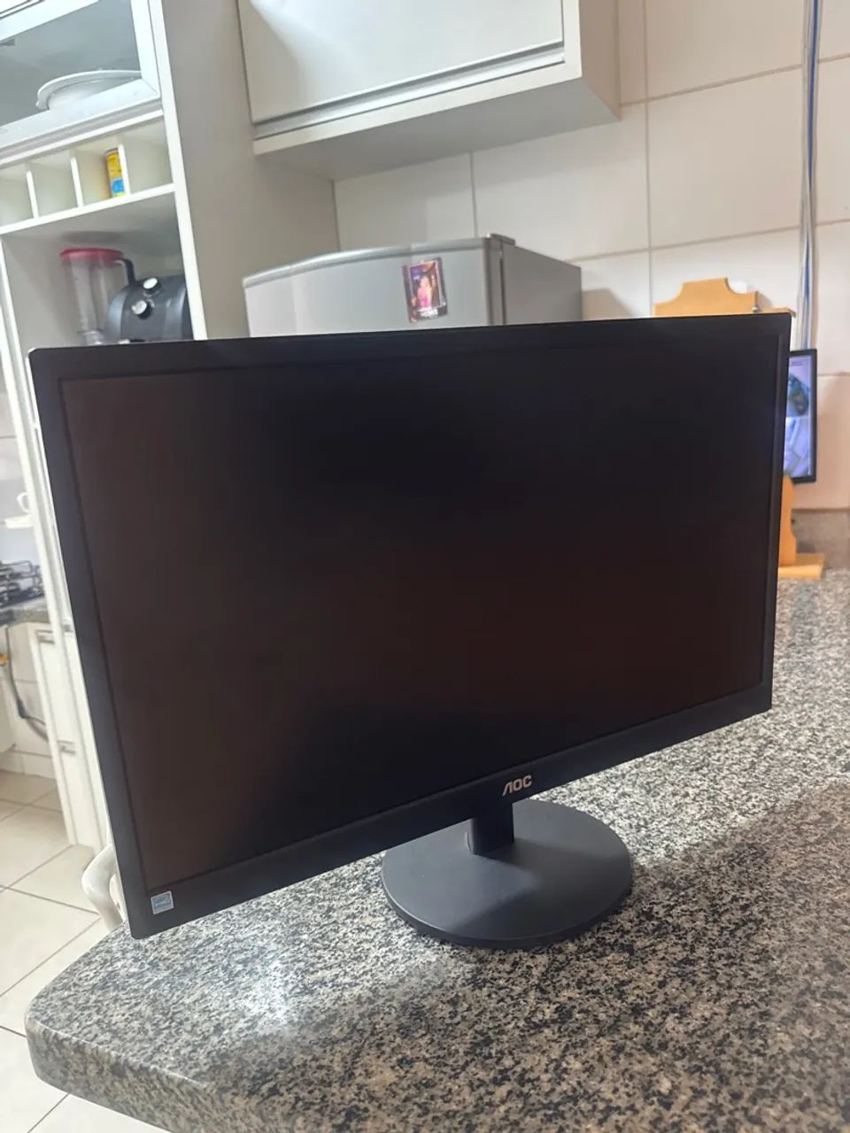 Monitor AOC Preto - R$ 100 - Foto 4