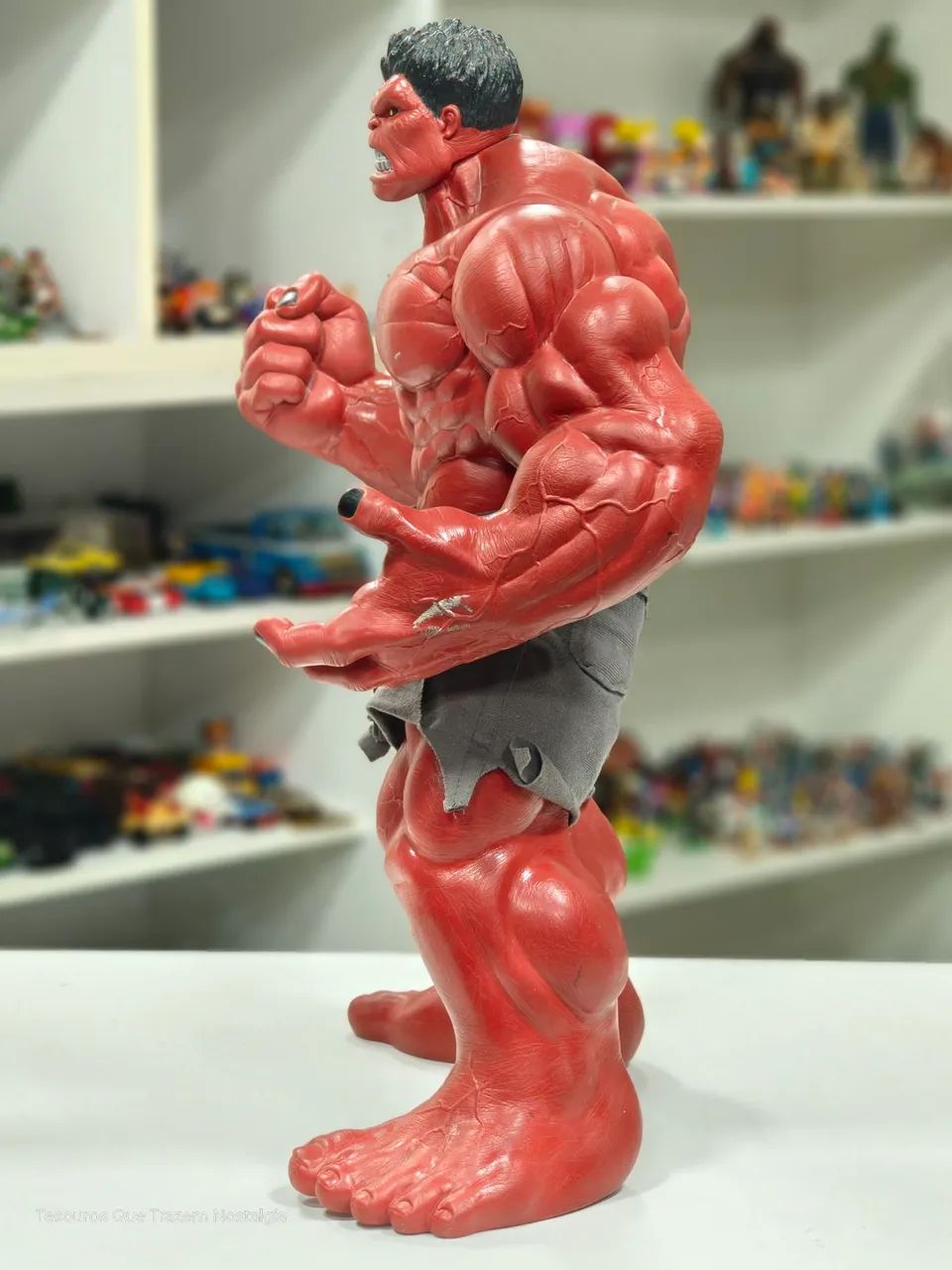 Boneco Hulk Vermelho Premium Grande Mimo 50cm - Foto 3