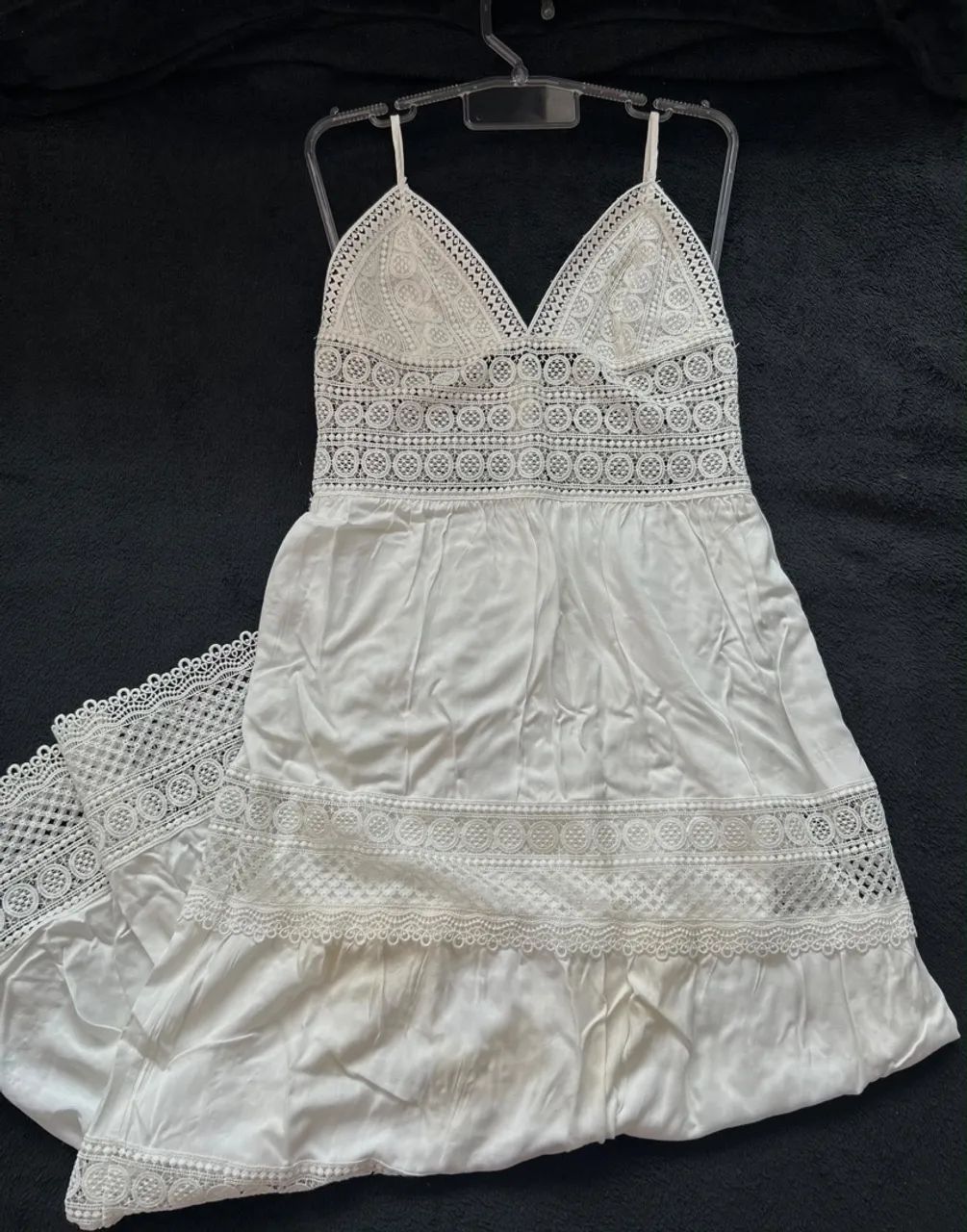 Vestido renda longo branco 