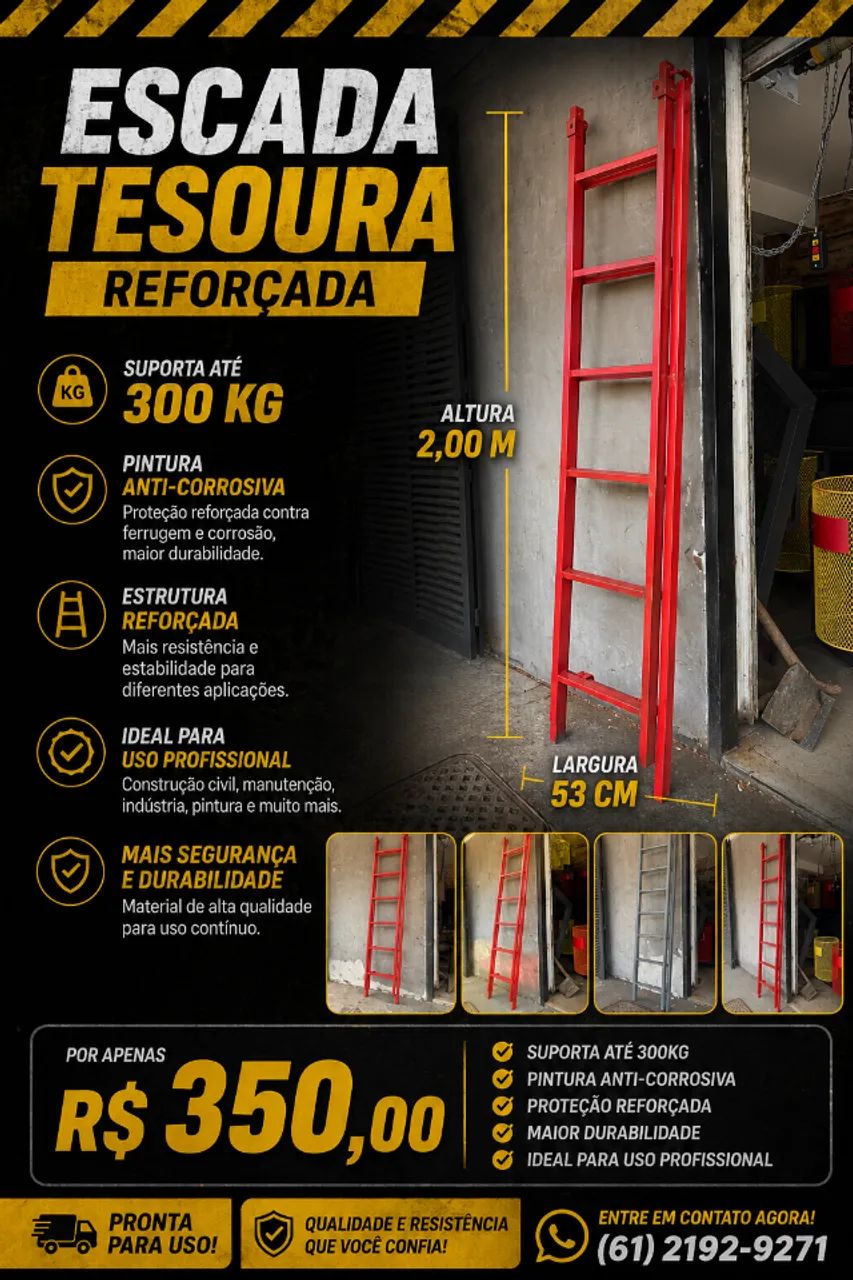 Escada Tesoura - Reforçada