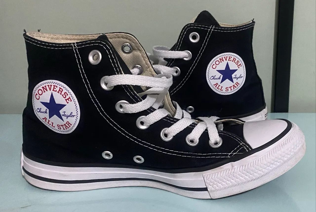Tênis Converse Chuck Taylor All Star Cano Alto (Preto) - Tamanho Tênis Converse Chuck Taylor All Star Cano Alto (Preto) - Tamanho