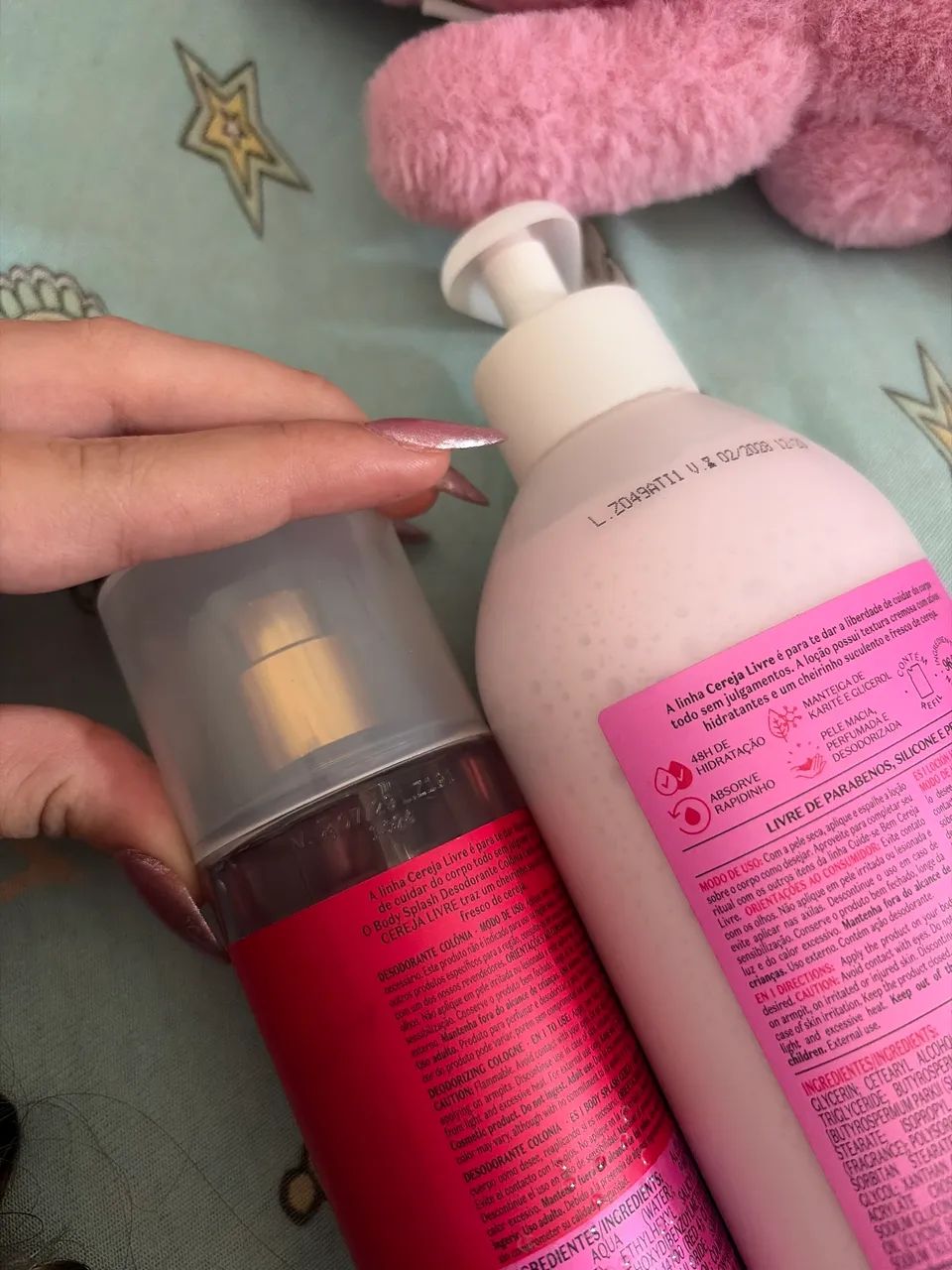 Combo body splash e Hidratante corporal cereja livre  - Foto 2