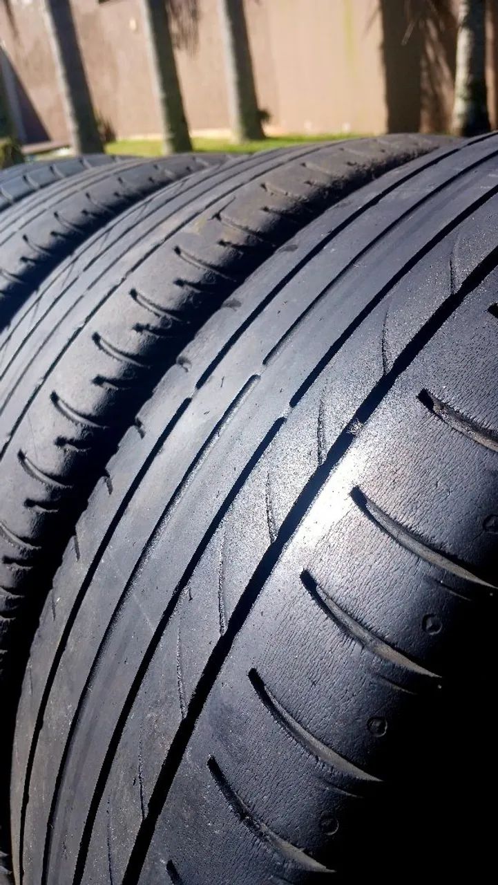 Jogo 4 pneus usados 185/70R14 - Foto 2