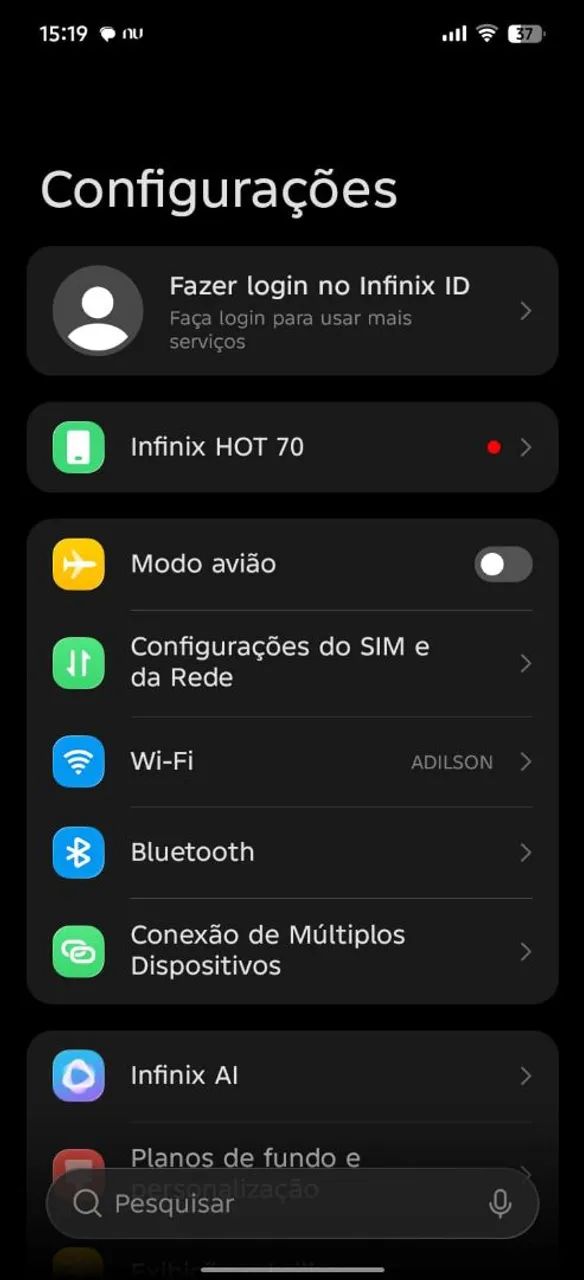 Infinix HOT 70 256 Gab perfeito com caixa e nota fiscal e  - Foto 3