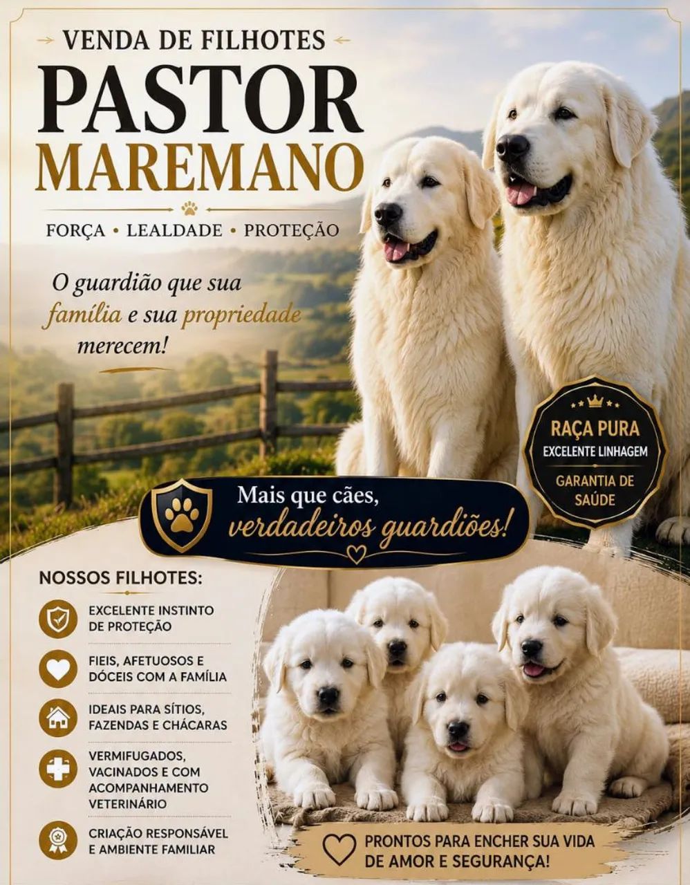 Cachorro Pastor Maremano