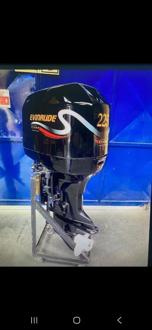 ?MOTOR DE "ENVIRUDE" 225HP- SEMI NOVO E IMPECÁVEL- SIMPLESMENTE TOP - Foto 2