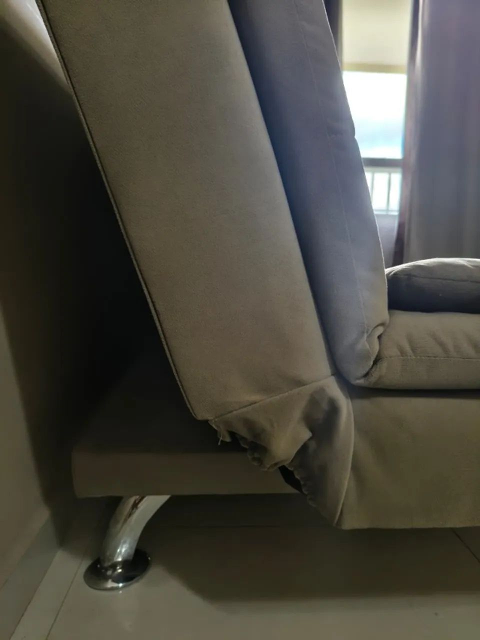 Sofá Cama Casal 3 Lugares Premium Linho - Foto 2