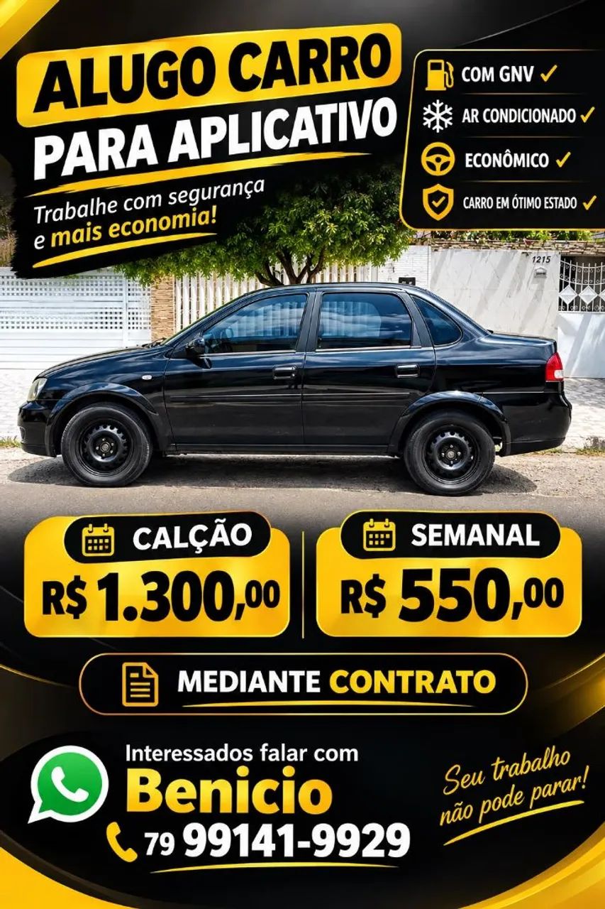 Alugo carro para aplicativo 
