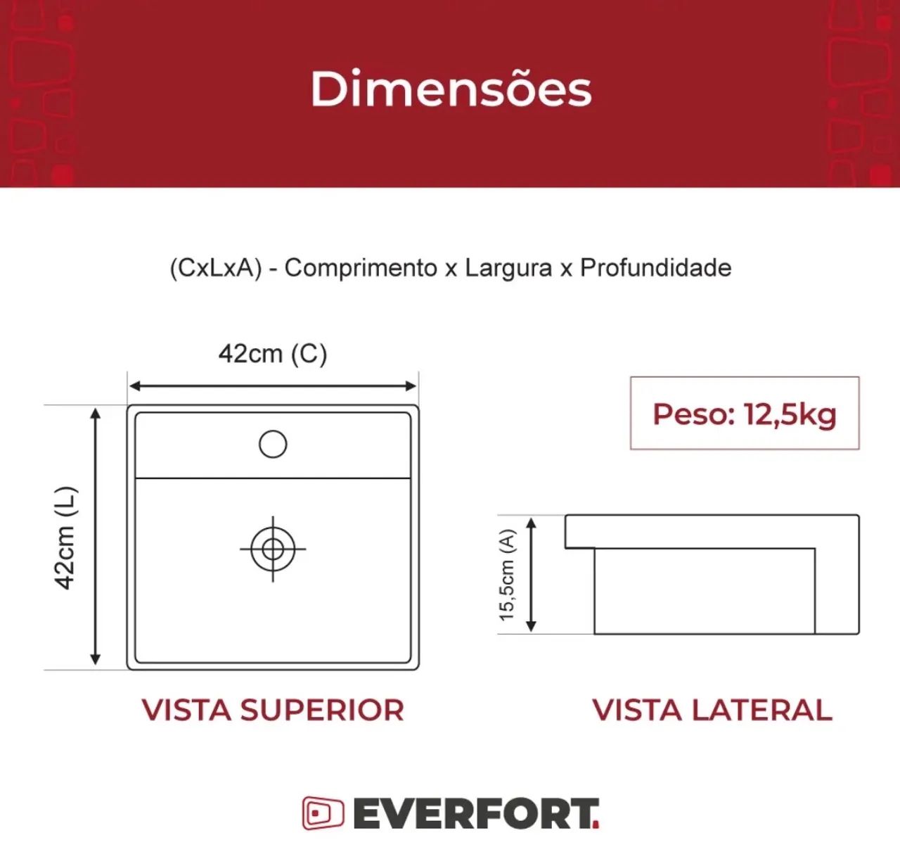 Cuba de semi encaixe para banheiro  - Foto 3