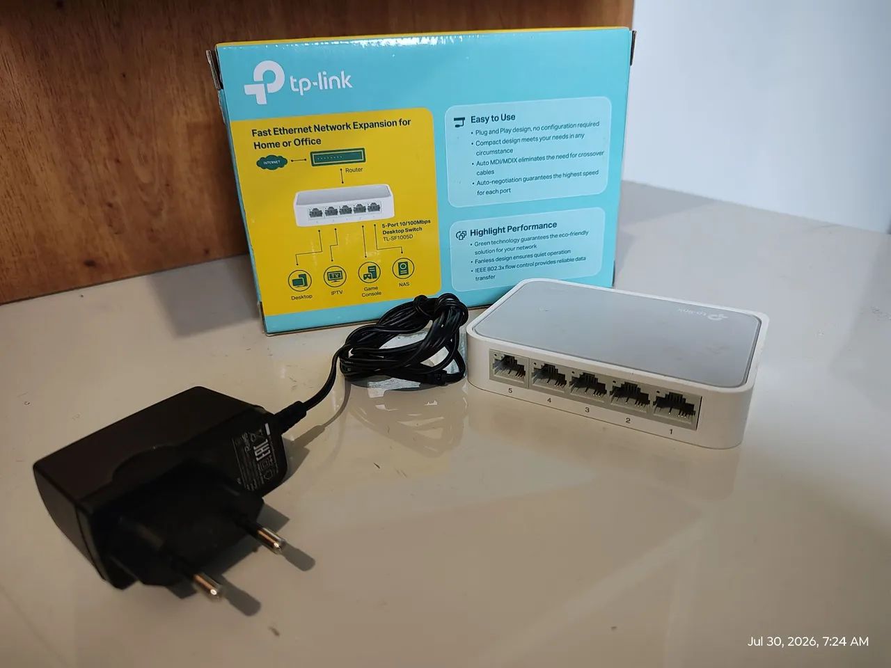 Switch 5 portas 10/100MBPS TP-Link TL-SF1005D - Foto 2