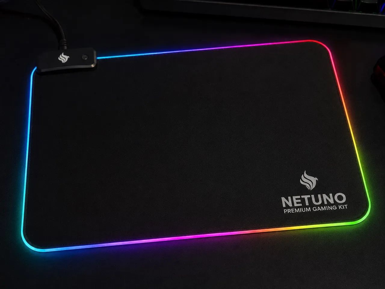 Vendo Kit Netuno com mouse-pad rgb, mouse gamer rgb e teclado rgb - Foto 5