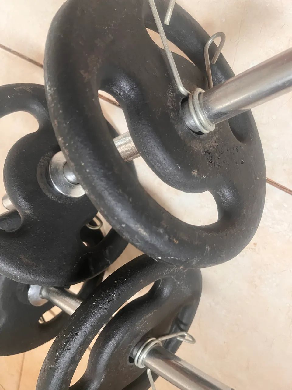 HALTERES de ANILHAS ACADEMIA