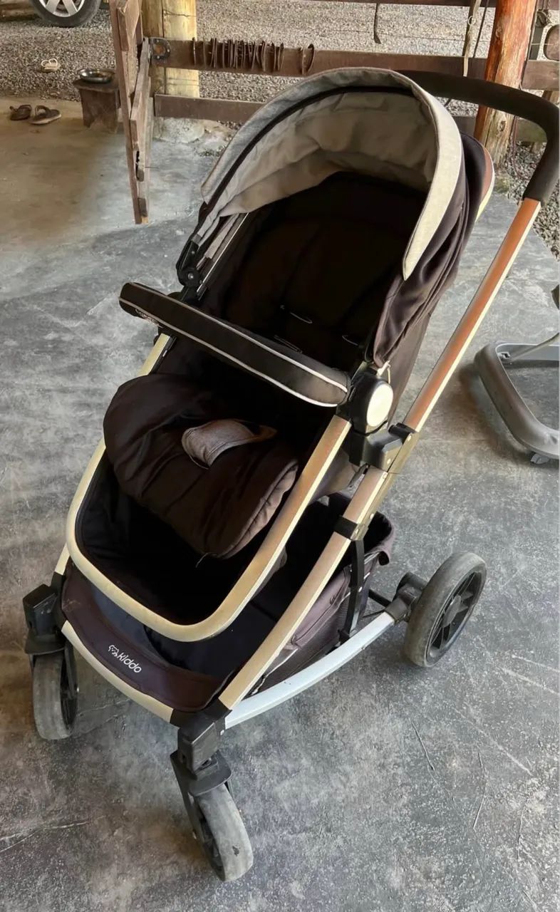 Carrinho de bebê Moisés + bebê conforto Kiddo - Foto 3