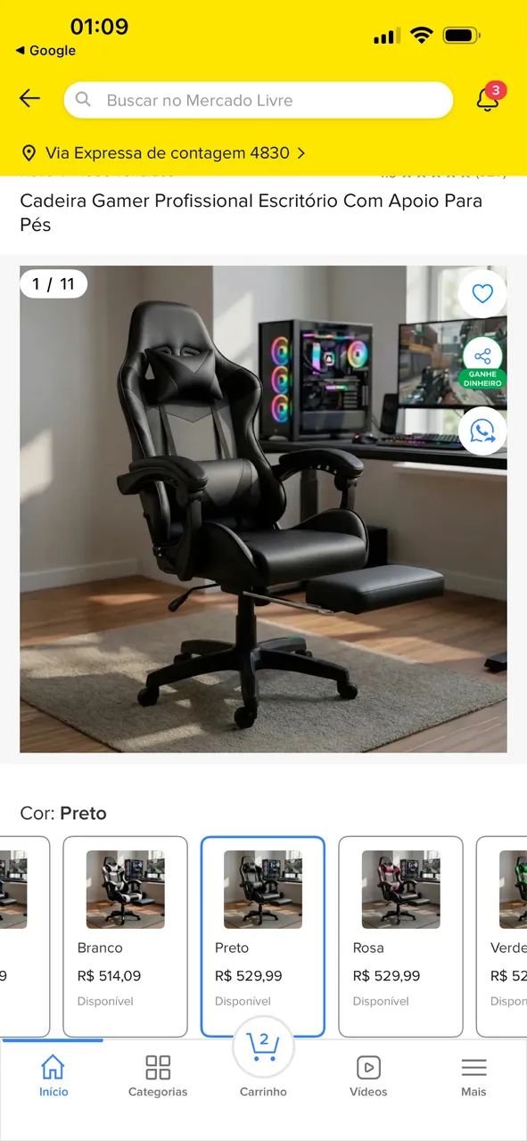 New gaming chair