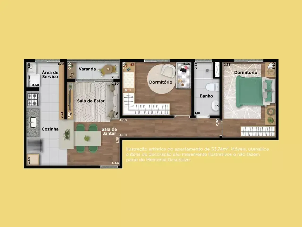PLANTA 53m²