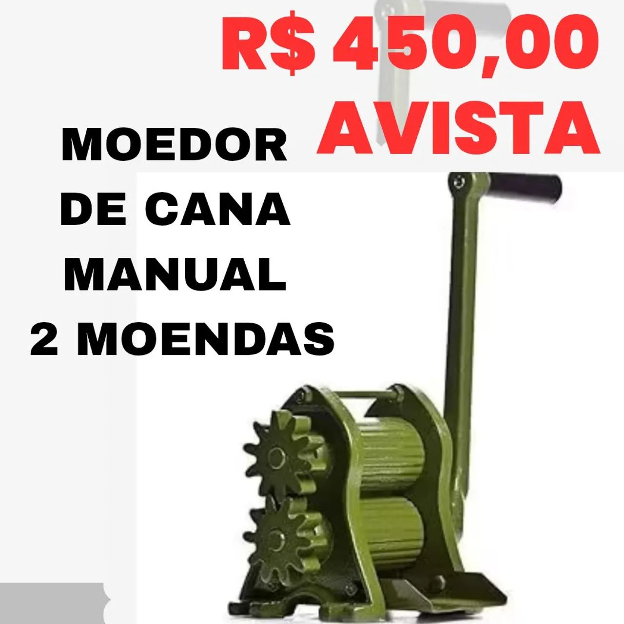 MOEDOR DE CANA MANUAL 2 MOENDAS 