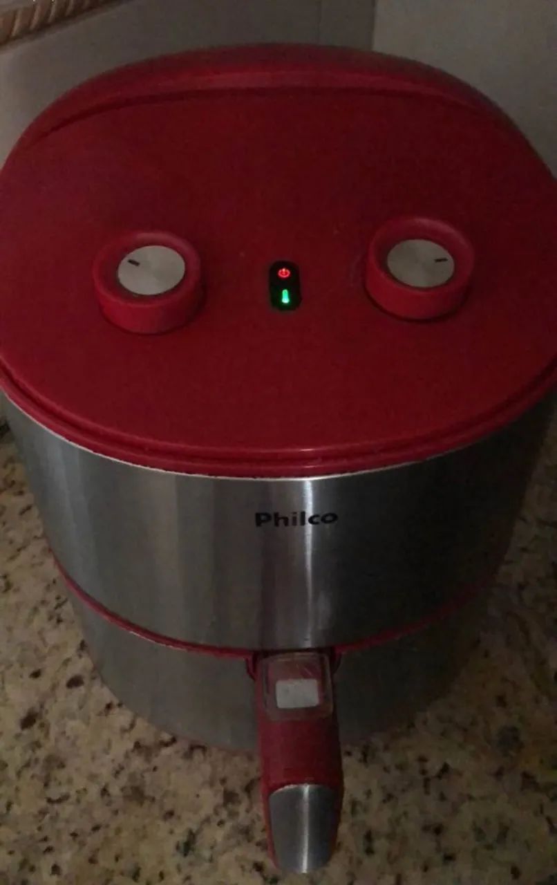 Fritadeira Elétrica Sem Óleo Philco Air Fryer - Vermelha/Inox - Foto 2