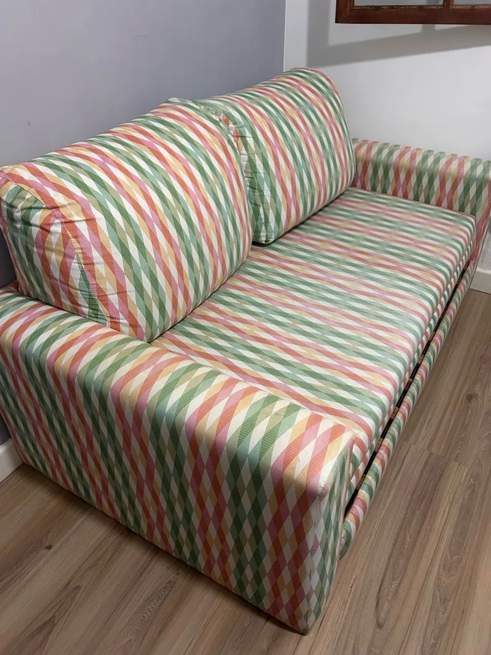 Sofá Cama Estampado 2 Lugares