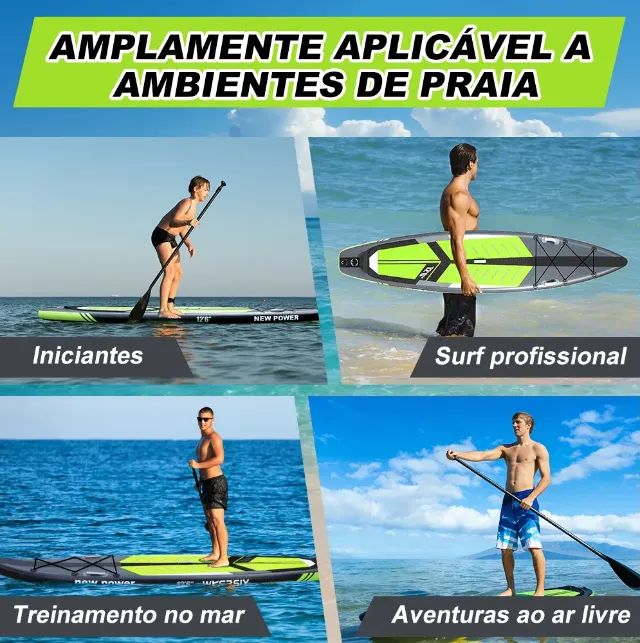 Prancha Stand Up Inflável De Alta Performance + Kit Completo - Foto 4
