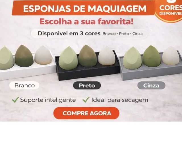 SUPORTE PARA ESPONJA DE MAQUIAGEM - Foto 2