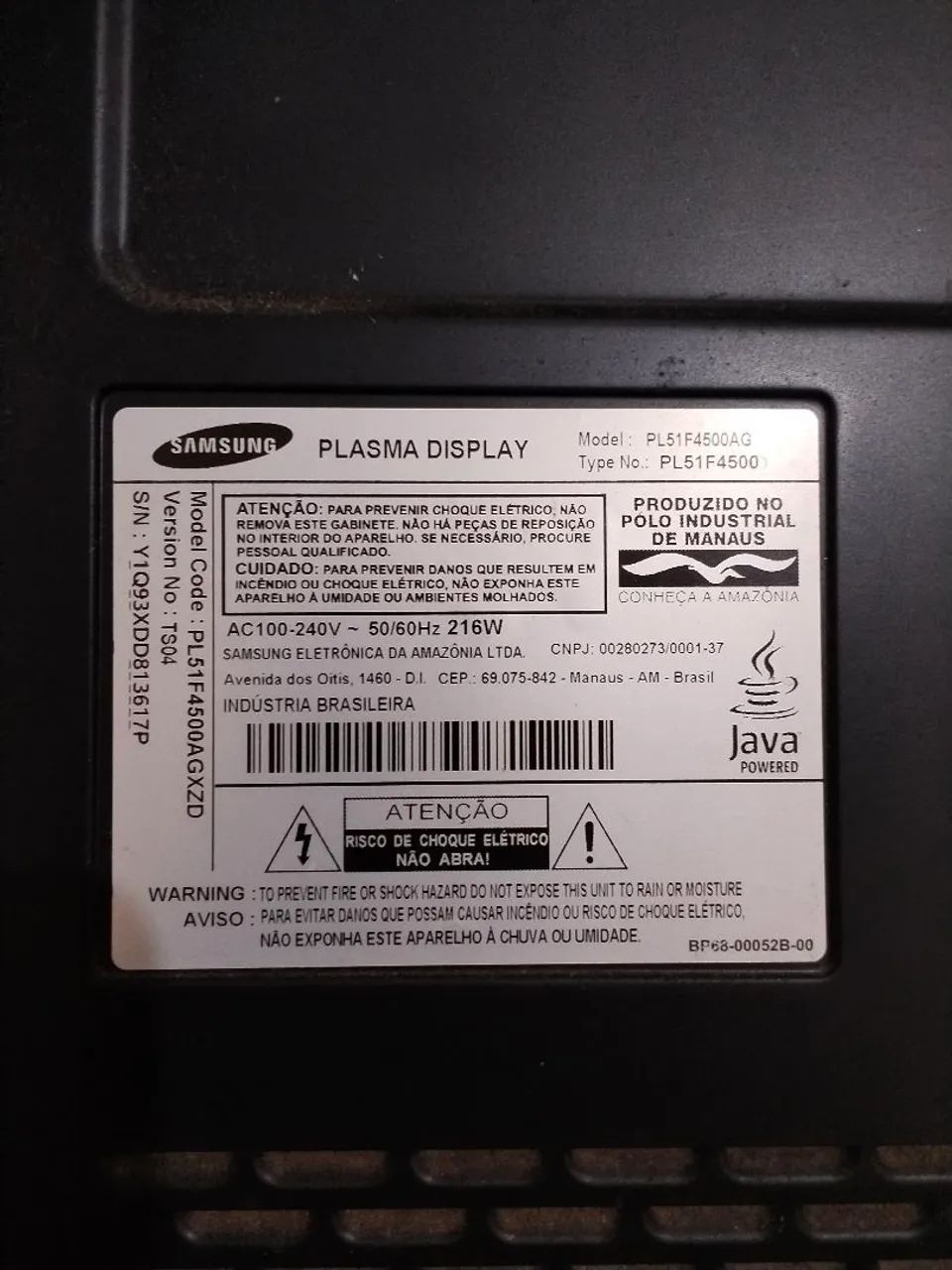 2 tvs Samsung com defeito - Foto 2