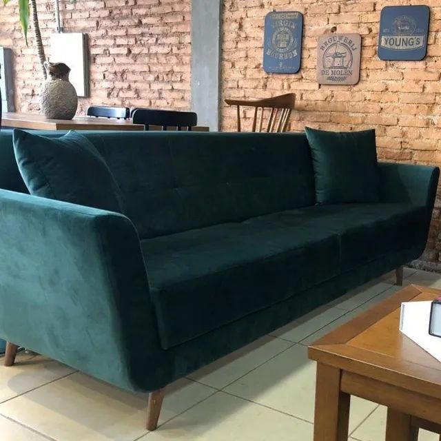 Sofá Living Verde 2,10m - Linha Alto Padrão - Foto 2