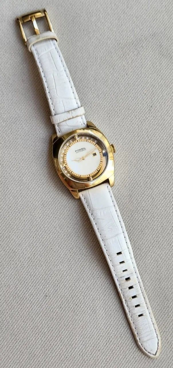 Relógio feminino dourado FOSSIL Arkitekt automático ES-1366. - Foto 3