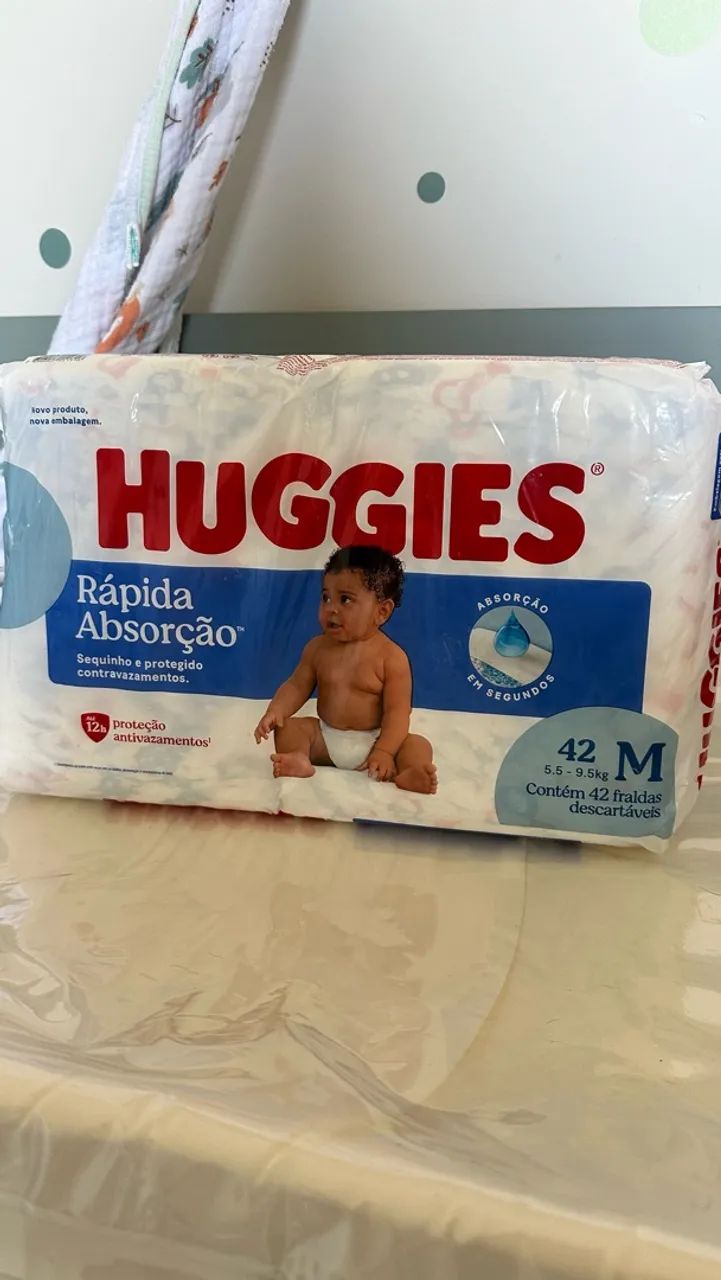 Fraldas descartáveis M - Foto 2