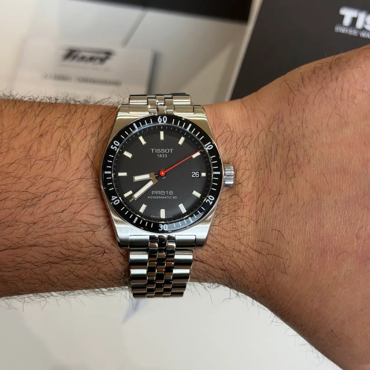 Tissot PR516 Powermatic 80 Preto - Foto 3