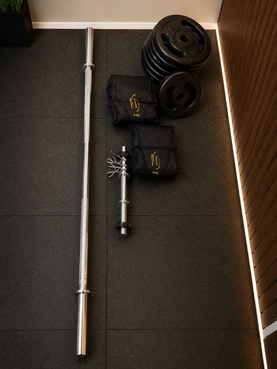 Kit musculação e treino em casa qualidade de verdade