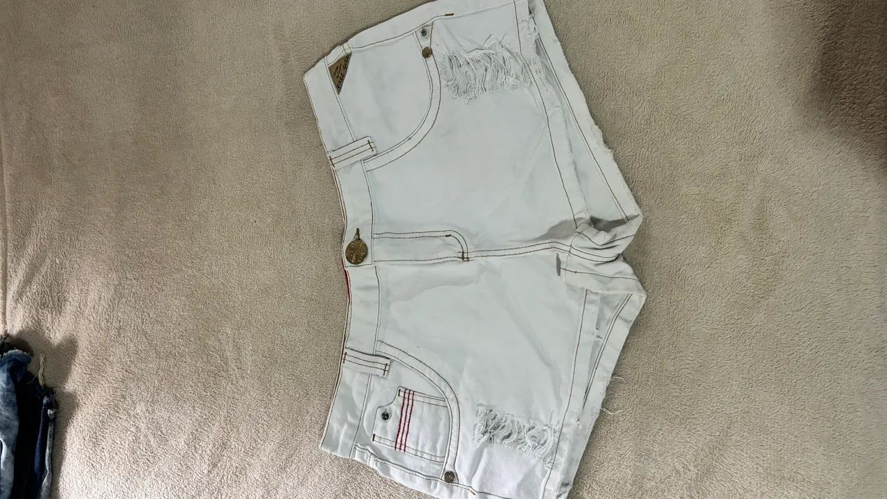 Short Jeans Branco - Foto 3
