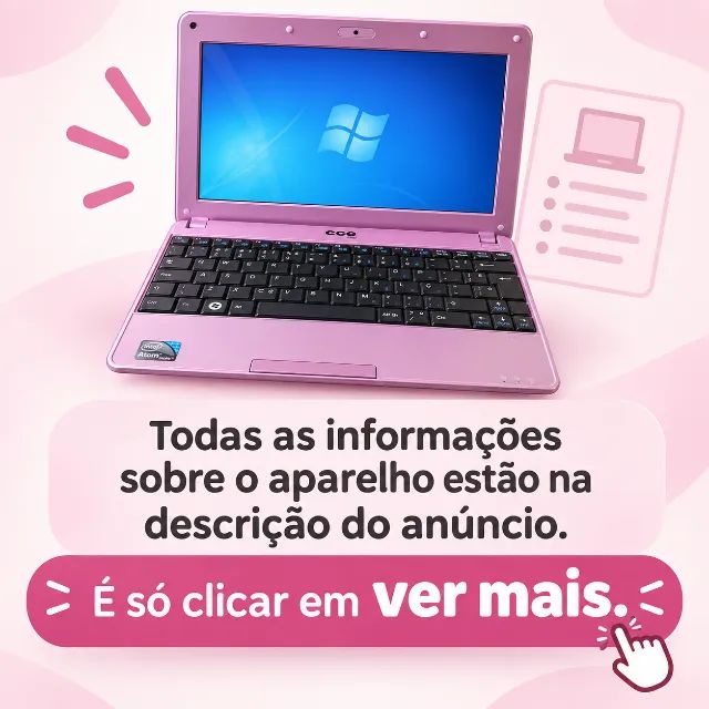 Netbook CCE Atom 2GB DDR3 SSD 120GB Windows 7 - Foto 2