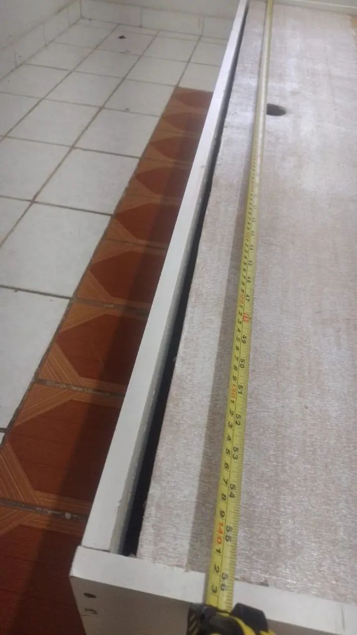 Vendo cama king com baú, praticamente nova. Tel *  - Foto 2