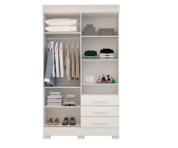 Guarda Roupa Débora ACP 100% MDF, 04 Portas e 03 Gavetas - Entrega Imediata; - Foto 4