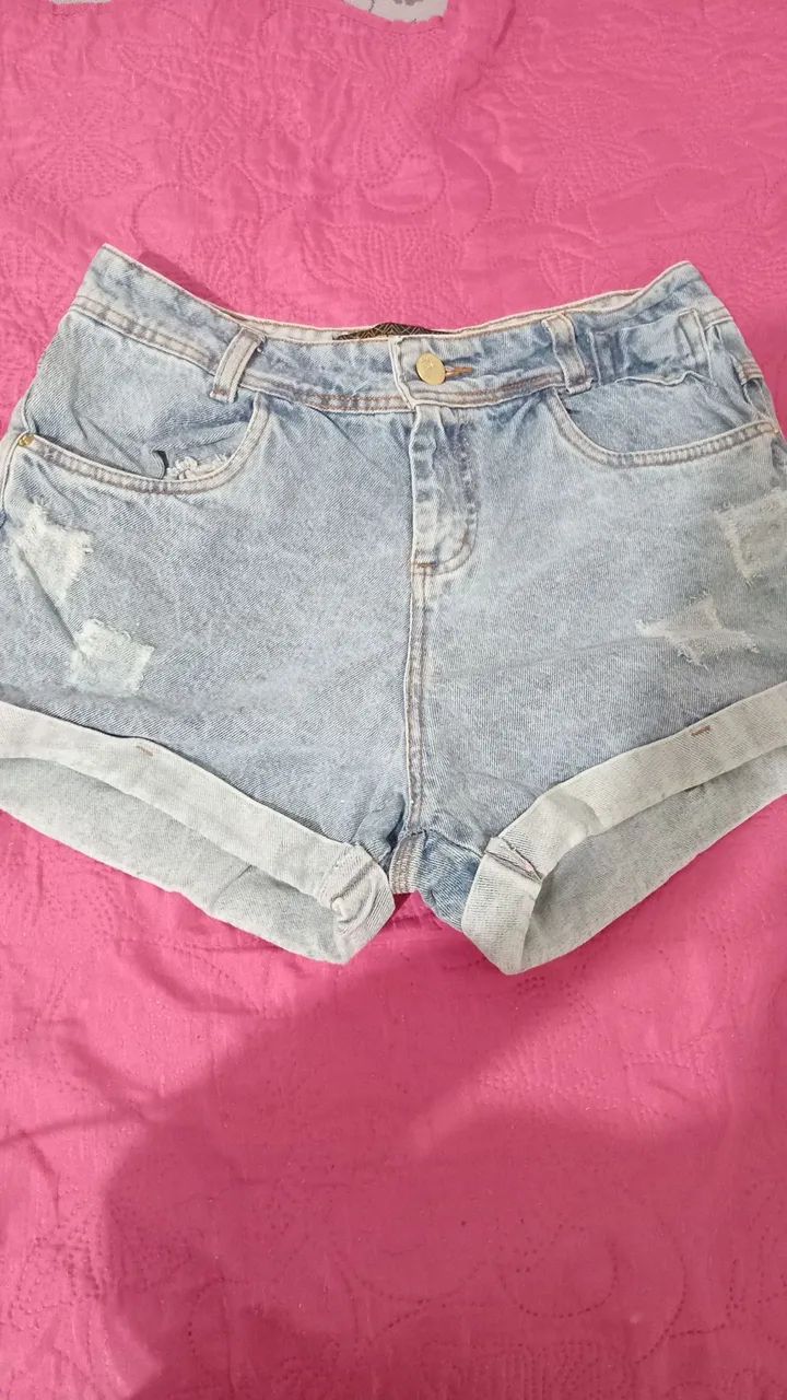 Short jeans e calça jeans tam 42