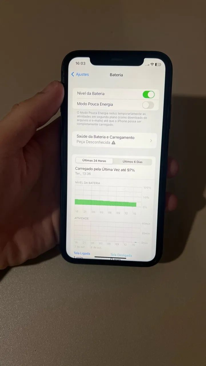 iPhone 11 128GB PRETO - 100% BATERIA - PELÍCULA DE BRINDE - Foto 4