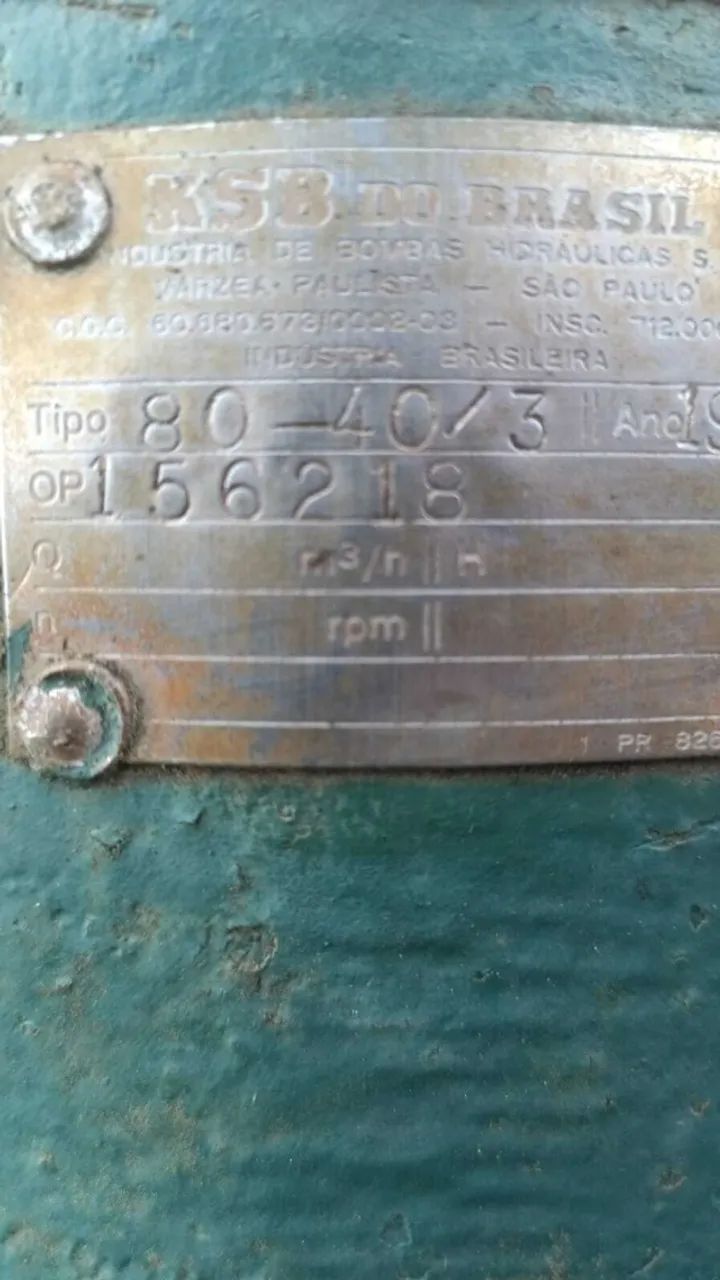POTÊNCIA BRUTA NA IRRIGAÇÃO! Motor OM314 85CV RECÉM-FEITO + Bomba KSB 80-40/3 6?x5? - ALTA - Foto 5