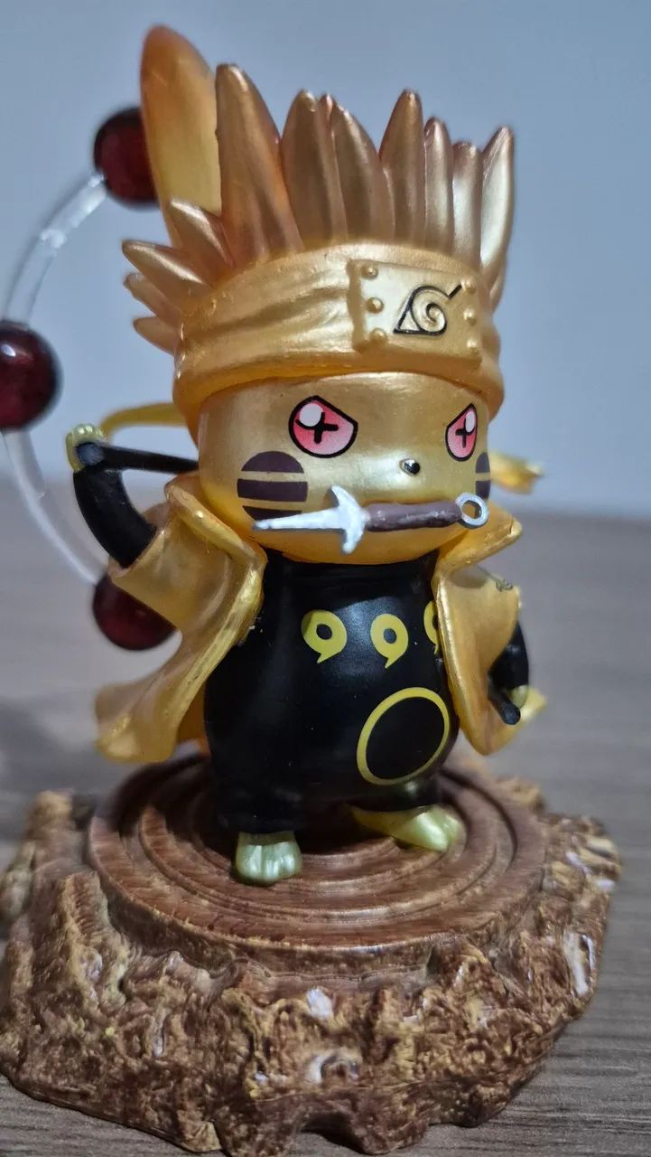 Pikachu dourado estilo Naruto (custom/fusão)