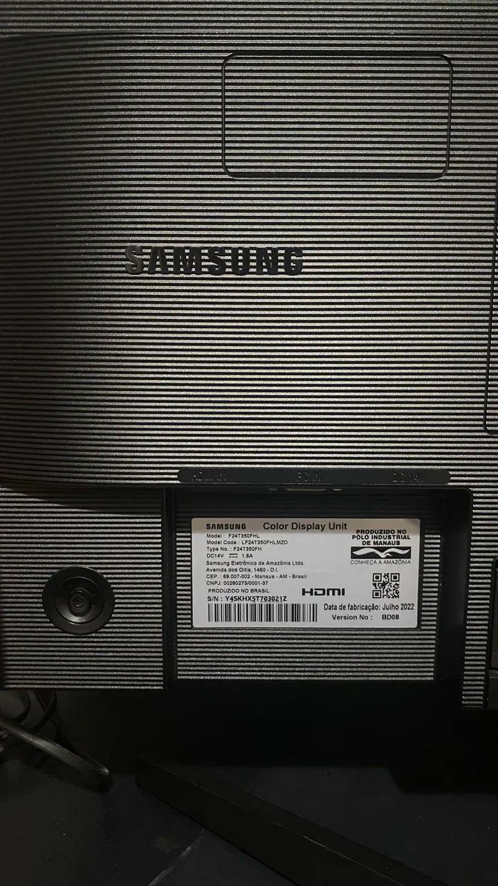 Monitor gamer Samsung T350 24 Polegadas65713026859778122