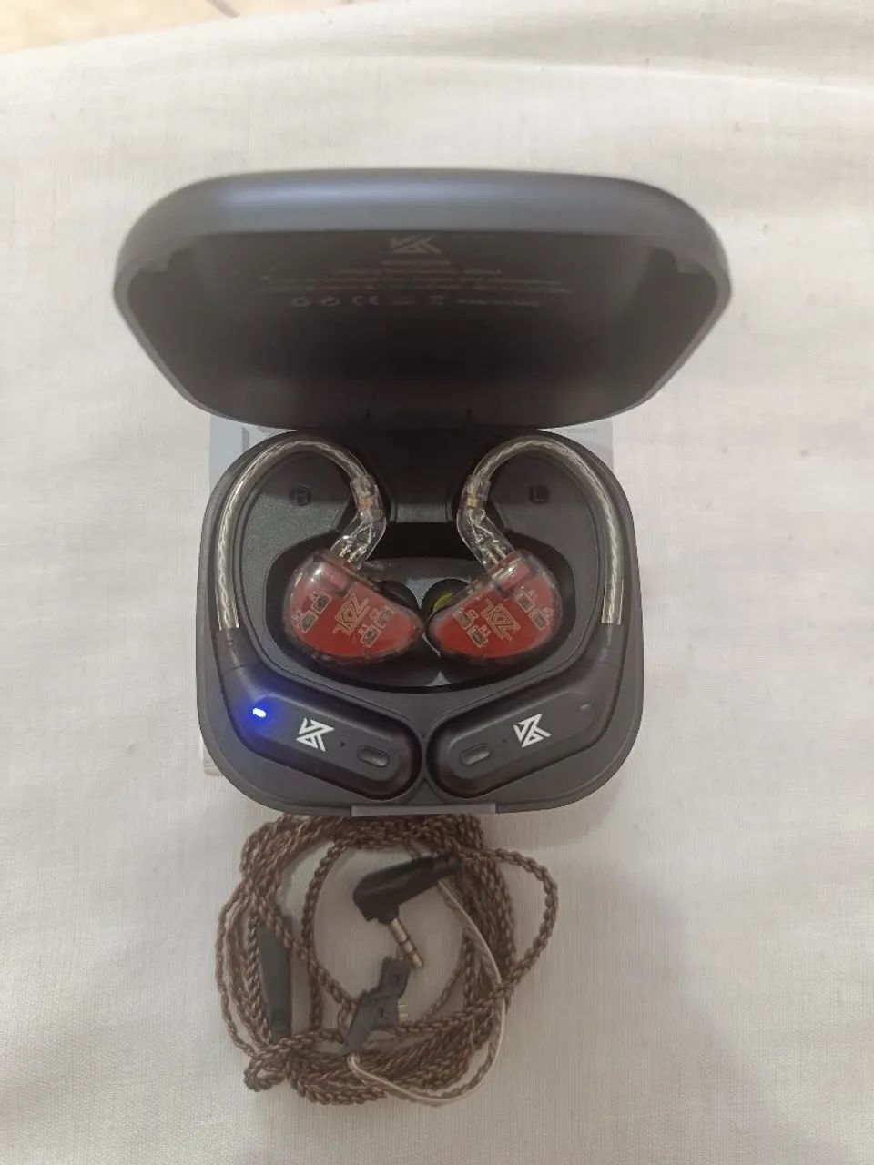 Fone de ouvido KZ AS10 (com cabo trançado) + Módulo Bluetooth AZ09  - Foto 2