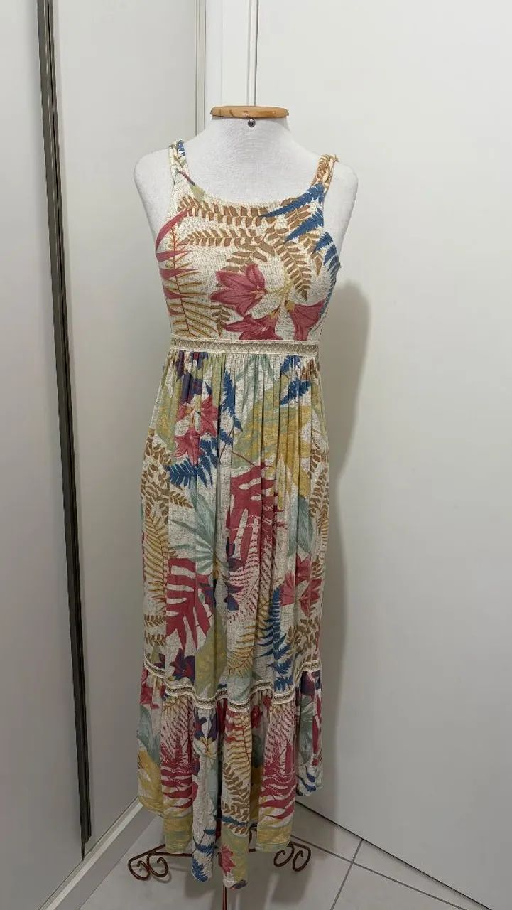 Vestido longo Marfinno em malha PP