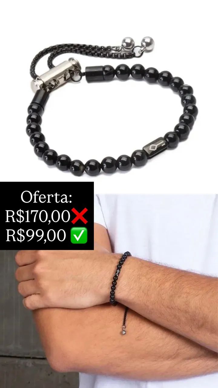 Pulseiras aço masculino  - Foto 4