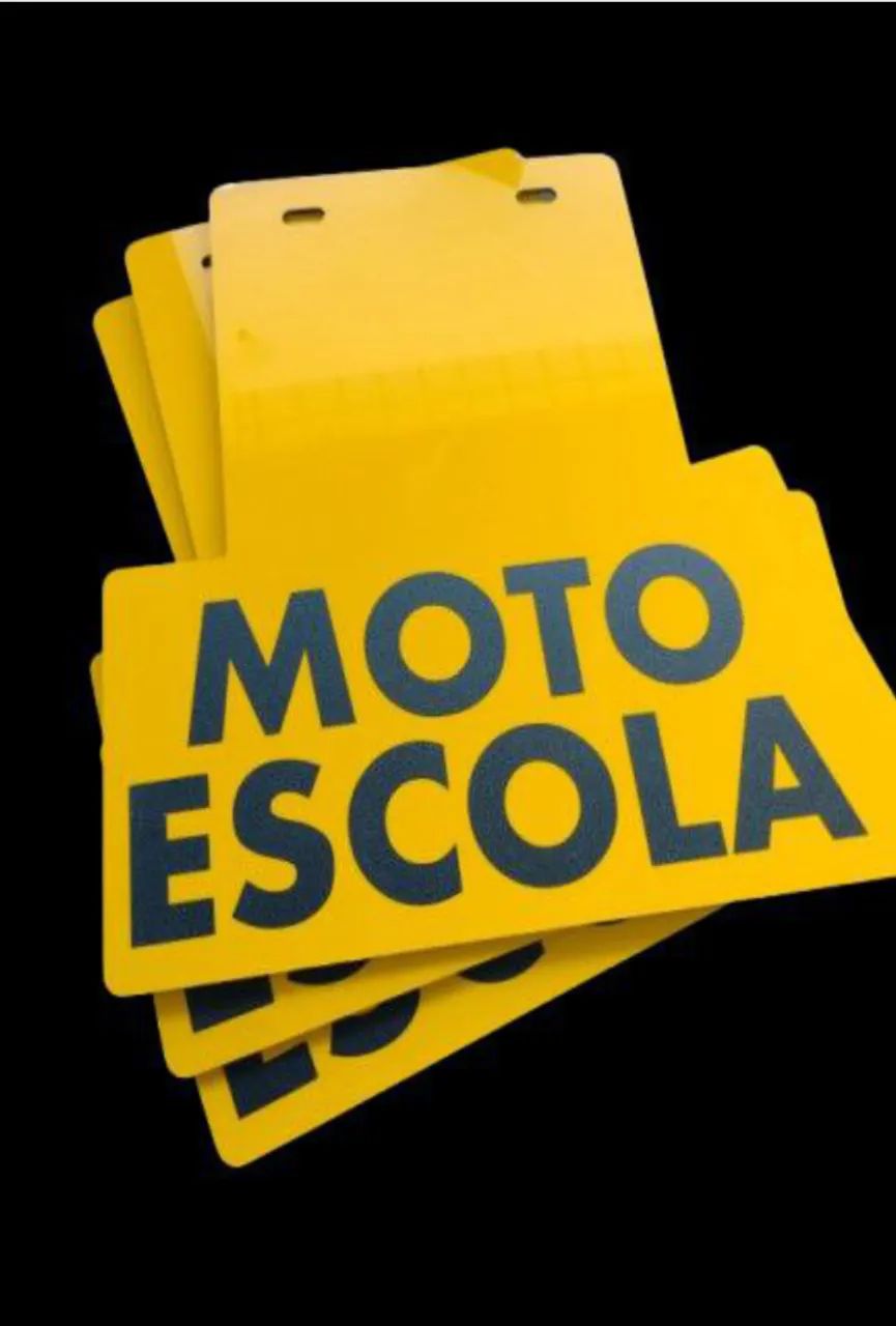 Placa Moto Escola  - Foto 3