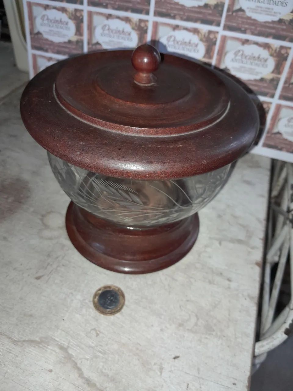 Baleiro bomboniere antigo  - Foto 2