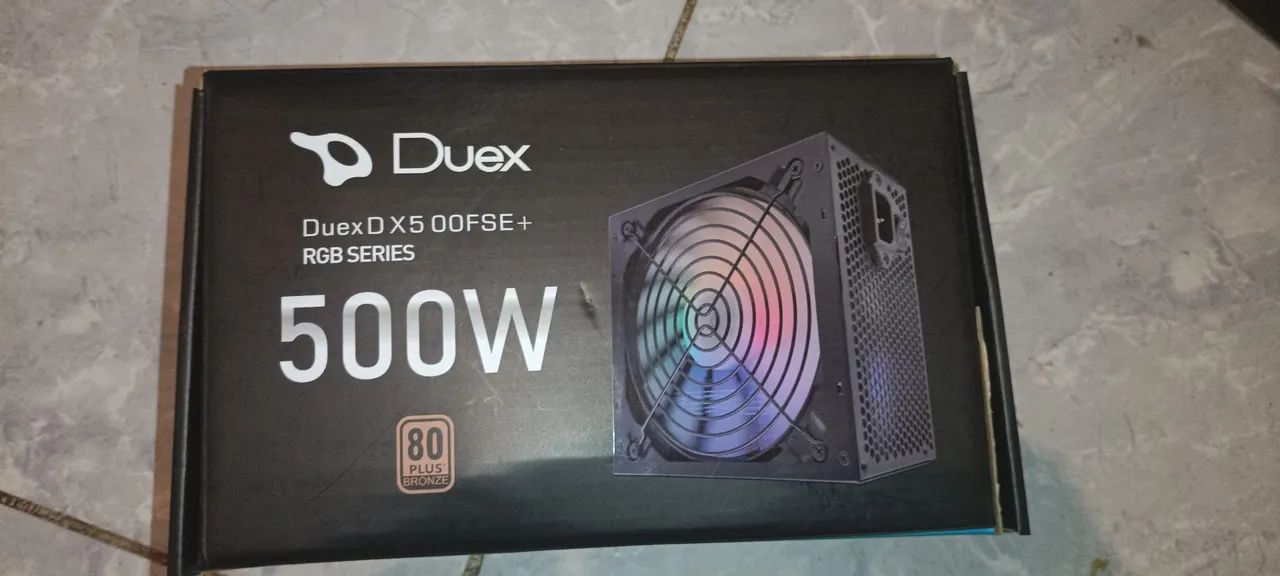 Fonte Duex DX500FSE+ 500W 80 Plus Bronze RGB